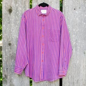Red&Purple Striped Shirt by Capital Clothing / S-L